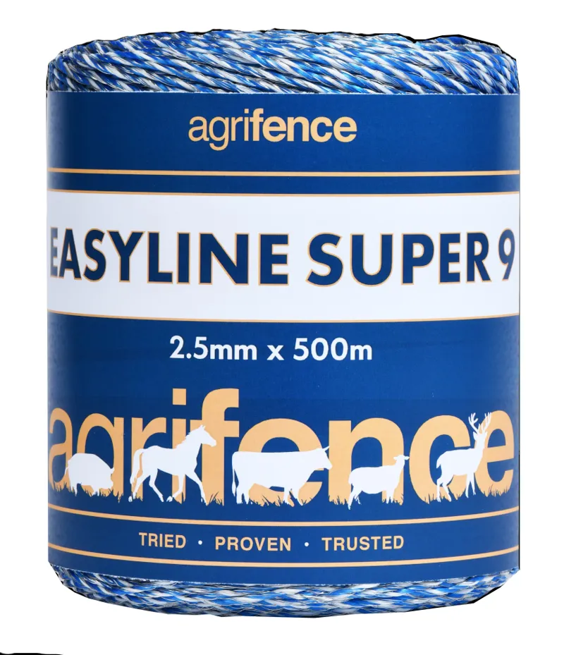 Agrifence Easyline SUPER 9 White Polywire